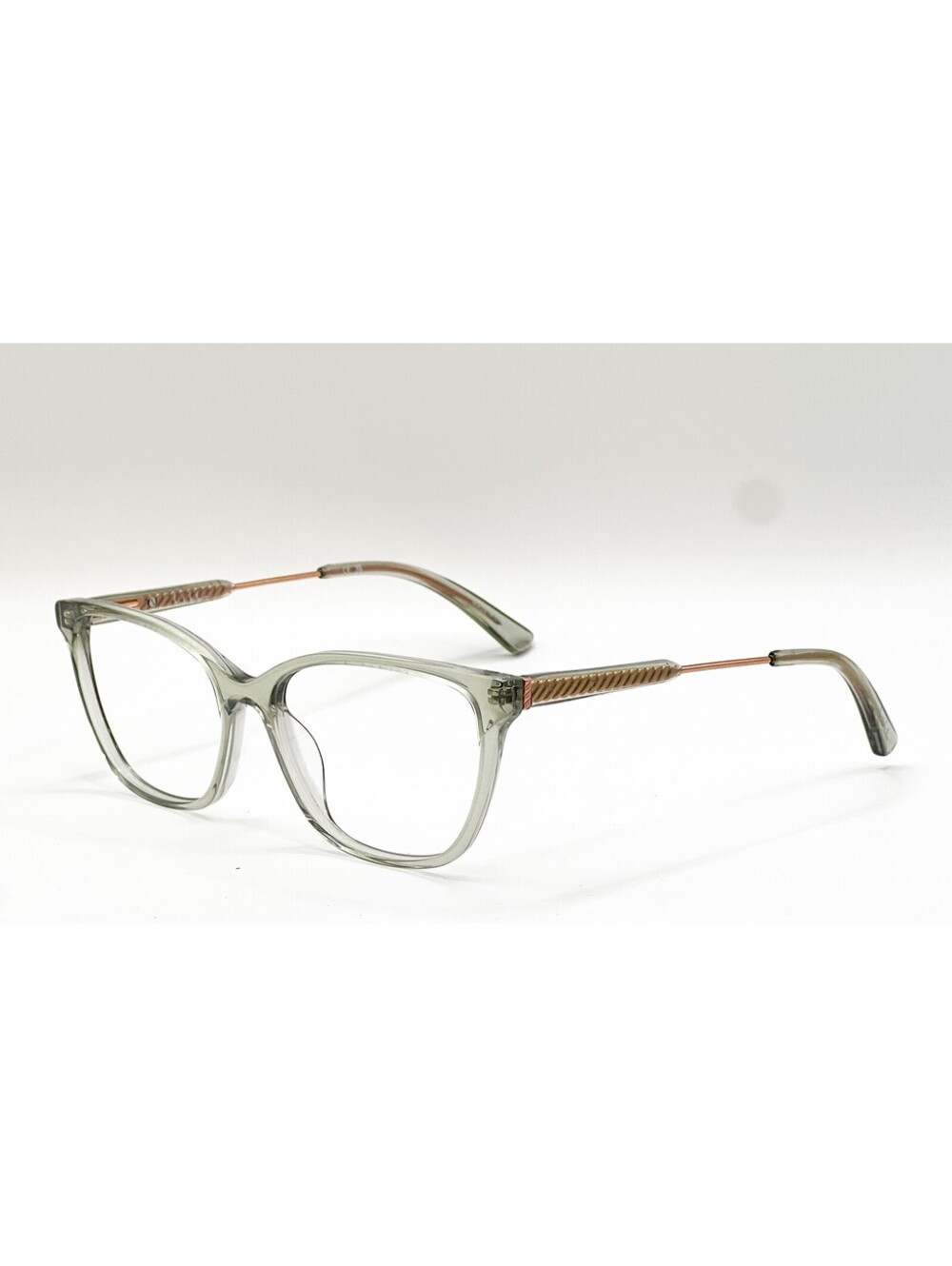 Nicole Miller Corfu C01 Green Transparent Cat Eye Eyeglass Frames 55-16-140